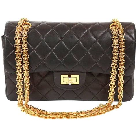 chanel 2.55 reissue gold hardware model shot|2.55 chanel bag.